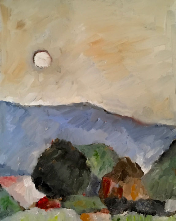 Painting titled "huiles-2018-20.jpg" by Françoise Vivier Nicolaÿ, Original Artwork, Oil