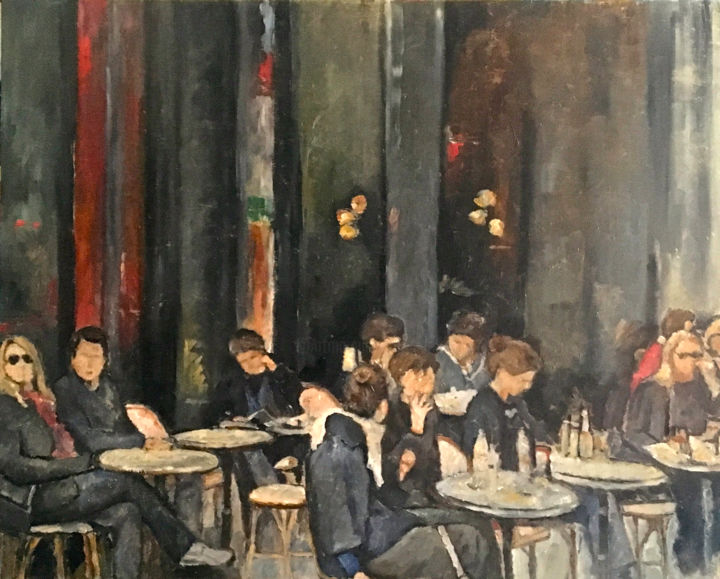 Pintura intitulada "Les bobos 4" por Françoise Vivier Nicolaÿ, Obras de arte originais, Óleo