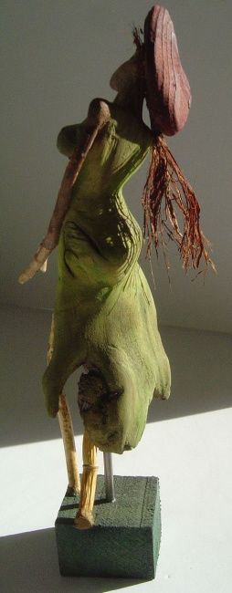 Sculpture titled "femme charnue" by Nicole Agoutin, Original Artwork