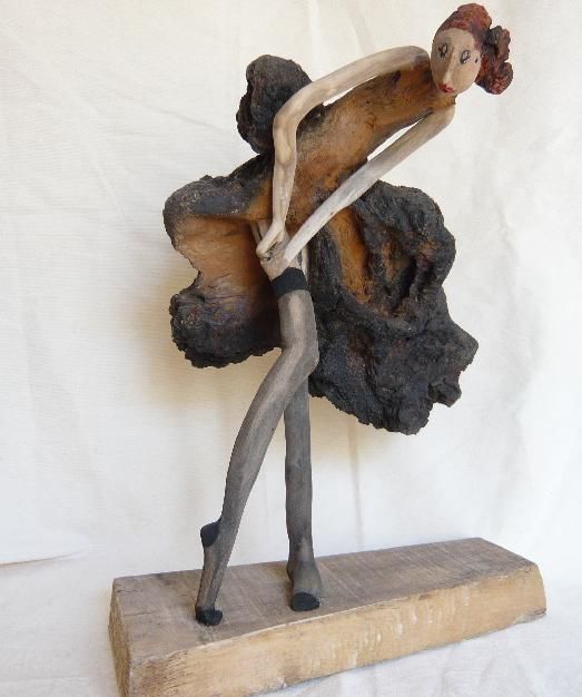 Sculpture titled "porte-jarretelles" by Nicole Agoutin, Original Artwork