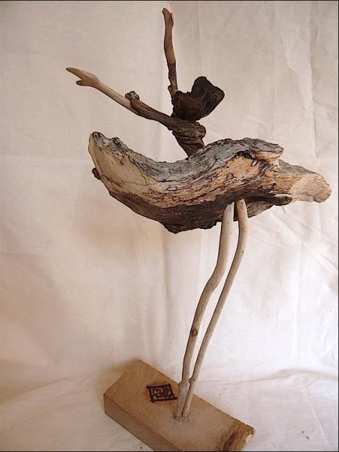 Sculpture intitulée "coup de vent" par Nicole Agoutin, Œuvre d'art originale