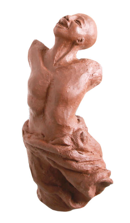 雕塑 标题为“Rire 1” 由Nicole Besnainou, 原创艺术品, 陶瓷
