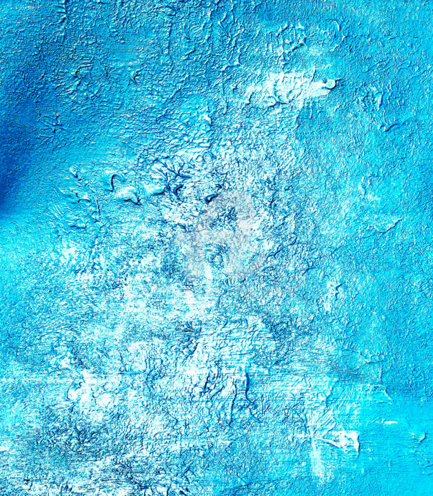 Ζωγραφική με τίτλο "The Blue - Sea and…" από Nicole Cecil B, Αυθεντικά έργα τέχνης, Ακρυλικό