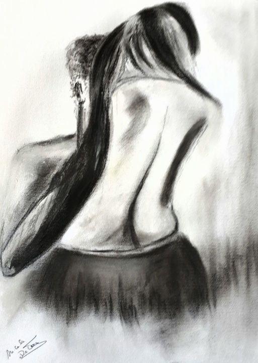 Drawing titled "les-amoureux.jpg" by Nicole De Pauw, Original Artwork, Pastel