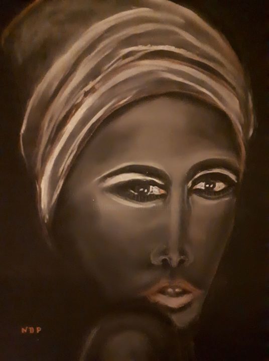 Drawing titled "La beauté de couleur" by Nicole De Pauw, Original Artwork, Pastel