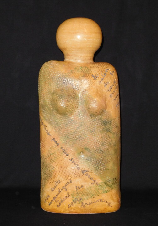 Sculpture titled "Ondulation" by Nicole Lemieux, Original Artwork, Clay