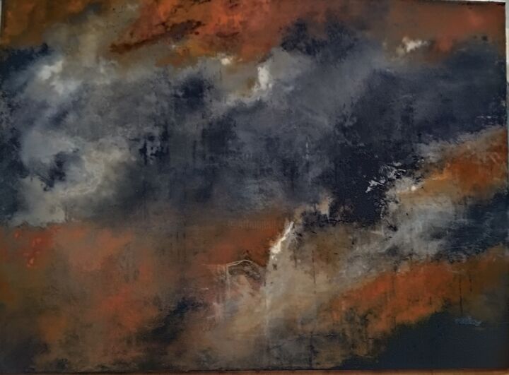 Pittura intitolato "ORAGE" da Nicole Orain, Opera d'arte originale, Olio