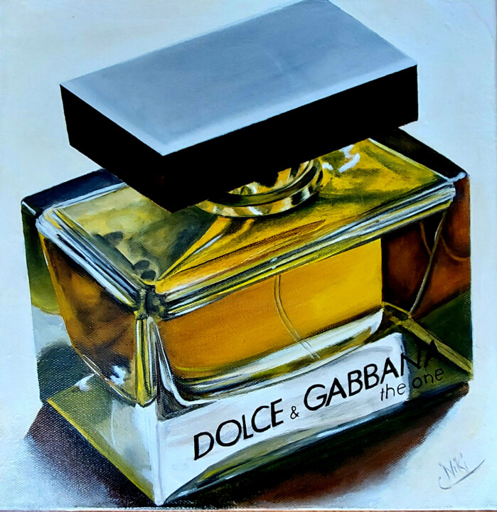 Painting titled "parfum d g" by Nicole Pèpe Gaumier, Original Artwork, Oil