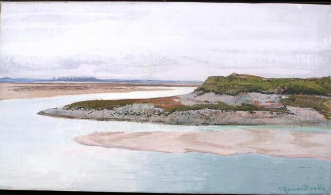 Painting titled "Baie de Somme" by Nicole Rousseau-Grolée, Original Artwork, Acrylic