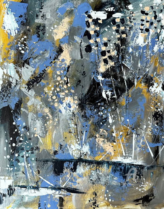 Malerei mit dem Titel "Speckled" von Nicole Simmons, Original-Kunstwerk, Acryl