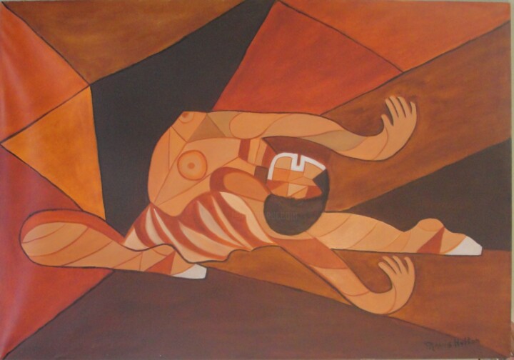 Картина под названием "Bailarina 2" - Nicole Sivam (nicolesivam), Подлинное произведение искусства, Масло