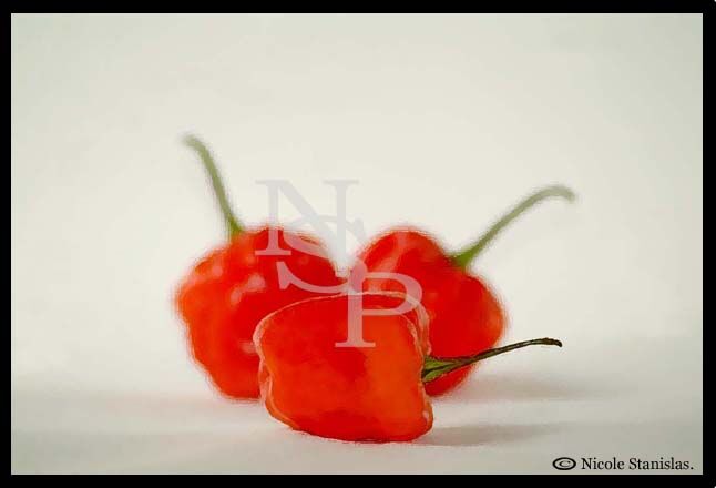 Fotografie getiteld "Peppers Peppers and…" door Nicole Stanislas, Origineel Kunstwerk