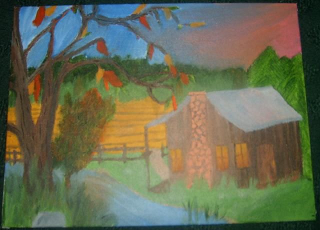 Peinture intitulée "Country Living" par Nicole Tidmore, Œuvre d'art originale