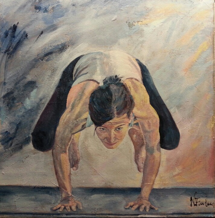 Pittura intitolato "equilibrio-concentr…" da Nicoletta Furlan, Opera d'arte originale, Altro