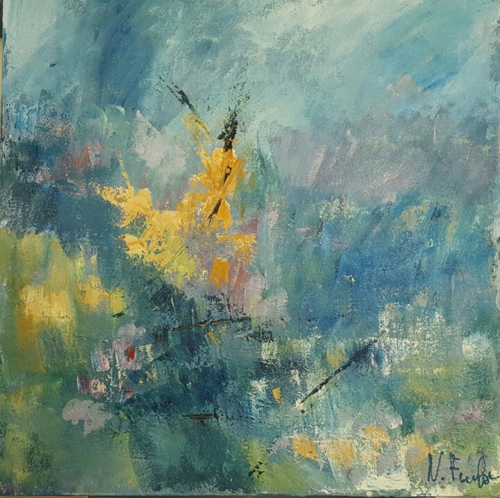 Pittura intitolato "odor di tempesta; a…" da Nicoletta Furlan, Opera d'arte originale, Aerografo