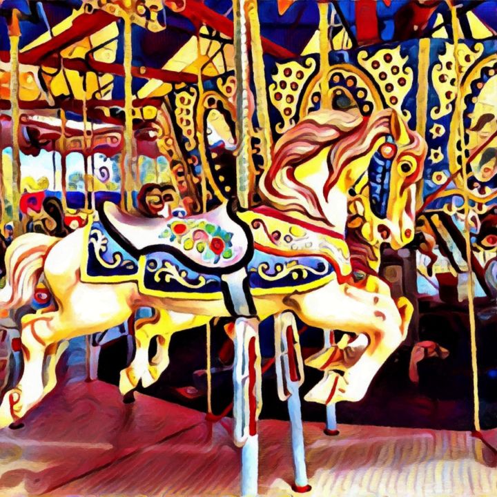Digital Arts titled "Childhood Memories" by Nicole Whittaker, Original Art, Digital Painting