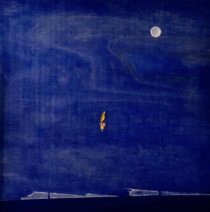 Pittura intitolato "Notte" da Nicola Tineo, Opera d'arte originale, Acrilico