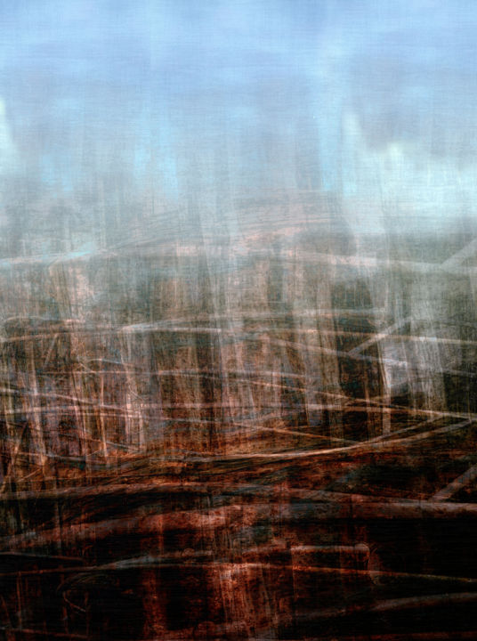 Digital Arts titled "REDWOOD FOREST -Mix…" by Nictsi Khamira, Original Artwork, Digital Painting