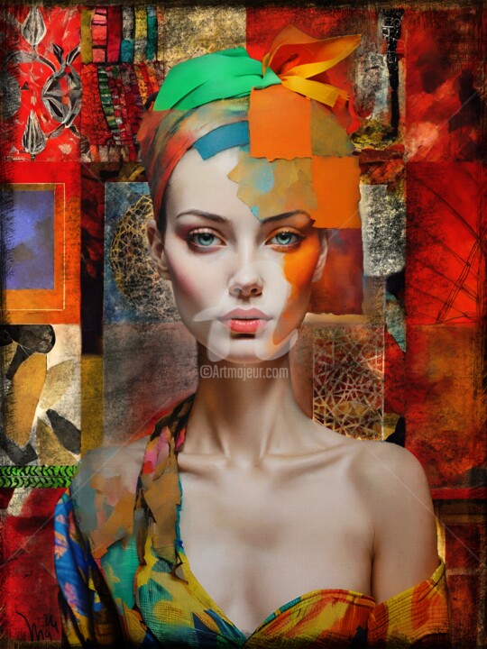 Arte digitale intitolato "Lana Ray" da Nidigicrea, Opera d'arte originale, Collage digitale