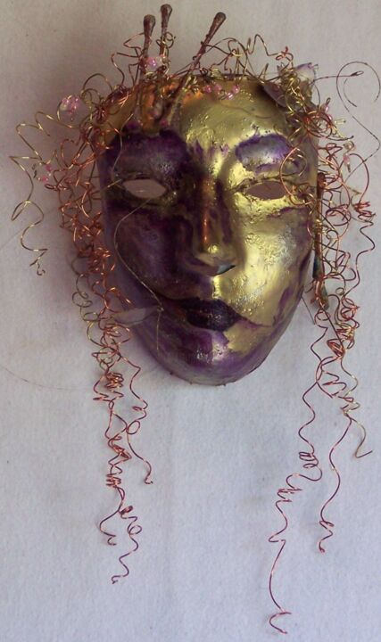 Sculpture intitulée "Masque de Beauté" par Niephates, Œuvre d'art originale, Métaux