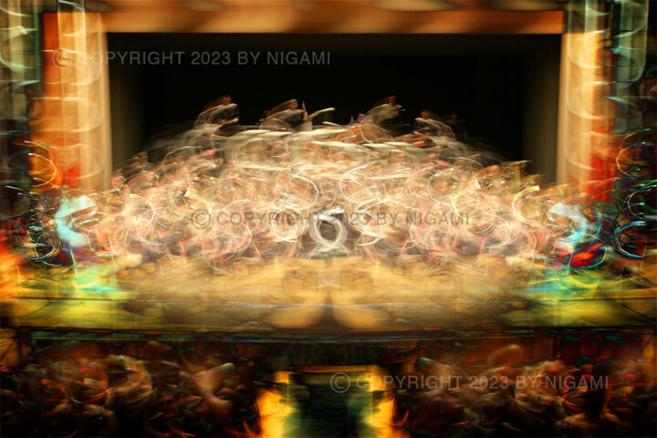 Photographie intitulée "1 Sec Sound" par Nigami, Œuvre d'art originale, Photographie manipulée