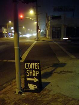Photography titled "Coffee Shop by Night" by The Nighthunter, Original Artwork