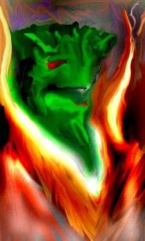 Digital Arts titled "firedragon" by Highlander Nightlion, Original Artwork