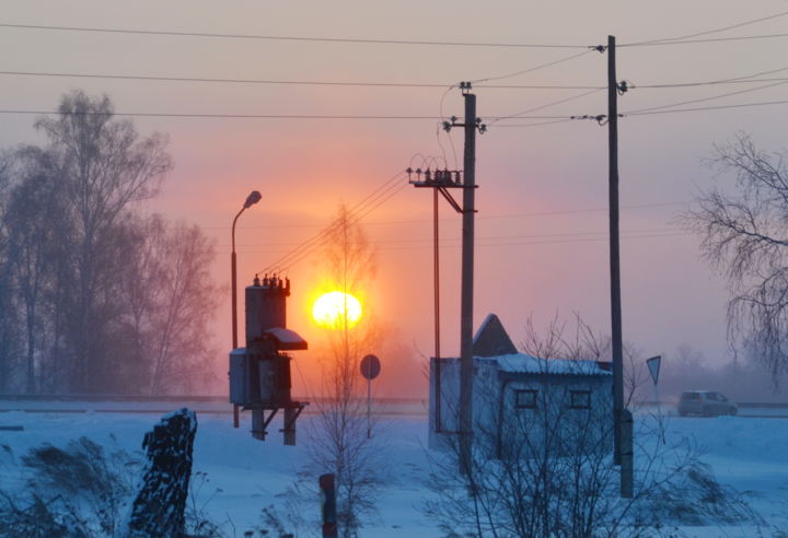 Photography titled "Деревенские закаты" by Nikolai Matiushenkov, Original Artwork