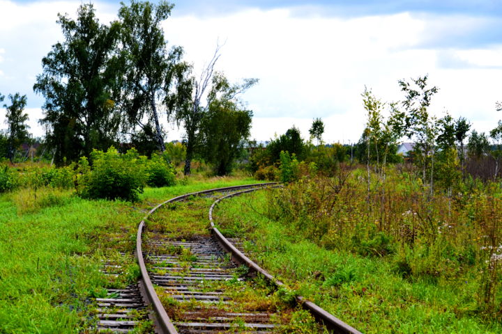 Photography titled "Заброшенная однокол…" by Nikolai Matiushenkov, Original Artwork