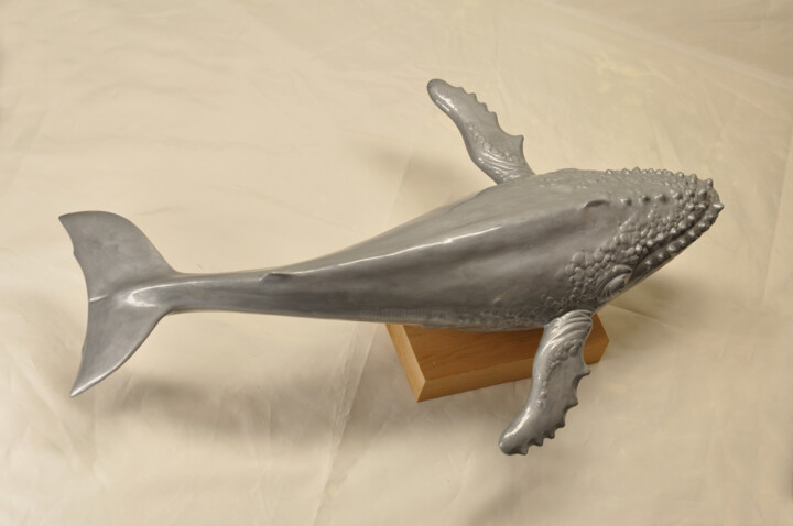 "Whale" başlıklı Heykel Veronika Bernard tarafından, Orijinal sanat, Rezine