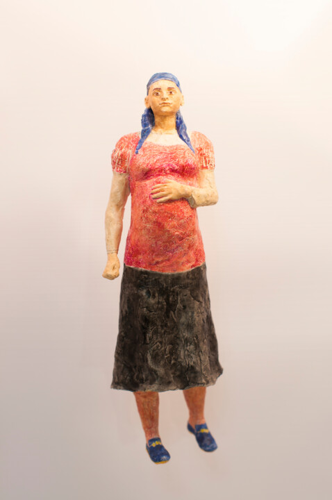 Sculpture titled "pregnant orthodox w…" by Veronika Bernard, Original Artwork, Plaster