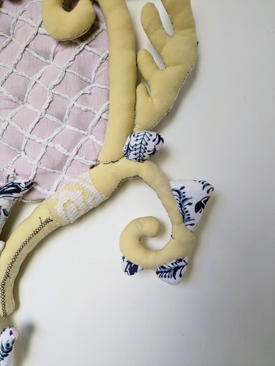 Textile Art titled "Soft" by Veronika Bernard, Original Artwork, Fabric