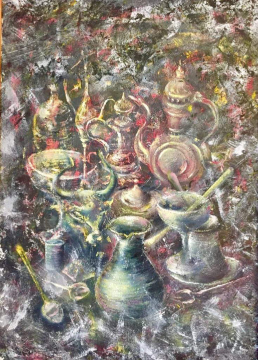 Картина под названием "Медь" - Екатерина Никифорова, Подлинное произведение искусства, Масло