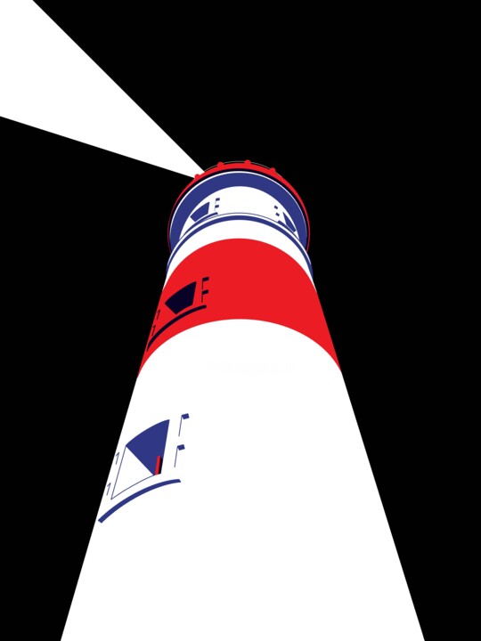 Arts numériques intitulée "Lighthouse - James…" par Nikita Fraser, Œuvre d'art originale, Travail numérique 2D