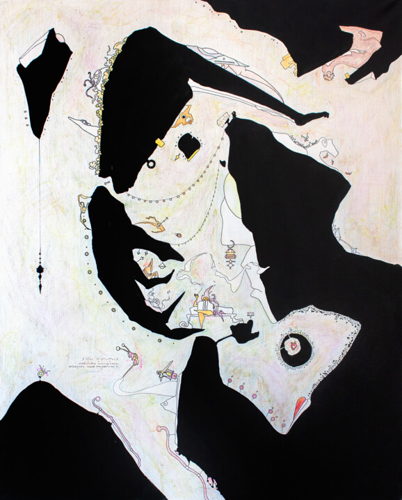 Картина под названием "Paradoxы" - Nikita Watchi, Подлинное произведение искусства, Акрил Установлен на Деревянная рама для…