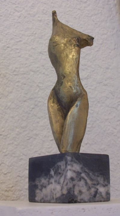Sculpture intitulée "torso" par Hélène Guinand, Œuvre d'art originale, Bronze