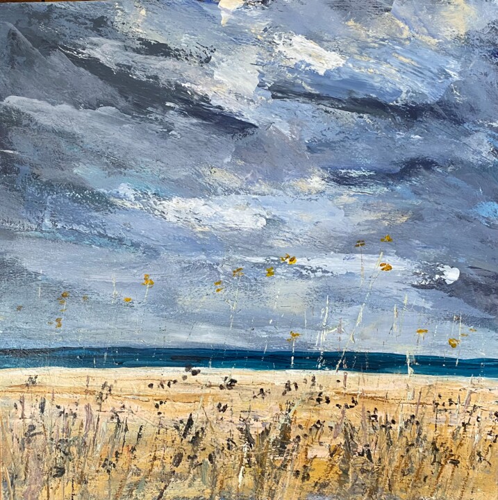 Malarstwo zatytułowany „Storm Clouds over t…” autorstwa Nikki Wheeler, Oryginalna praca, Akryl