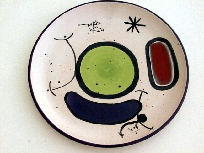 Sculpture titled "Assiette" by Nikko Kali, Original Artwork, Ceramics