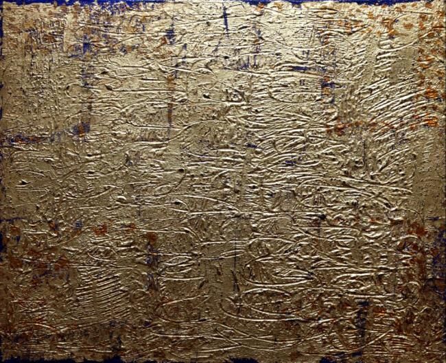 Peinture intitulée "Golden gate" par Nikko Kali, Œuvre d'art originale, Huile