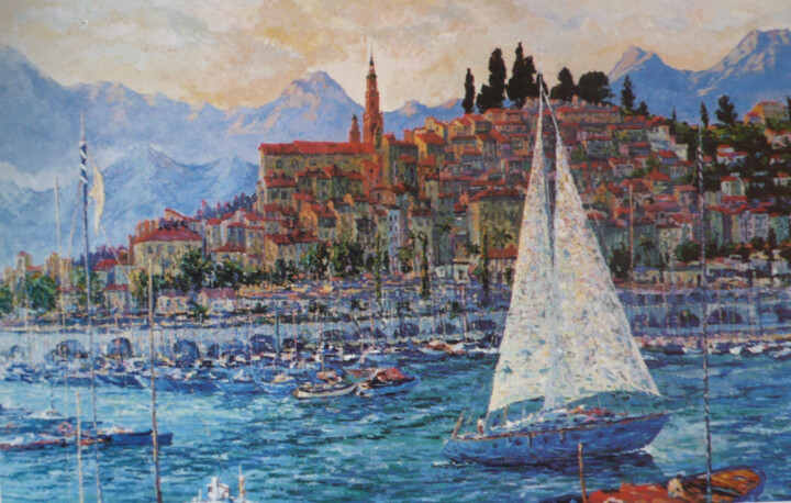 Peinture intitulée "Monte Carlo" par Nikol Aghababyan, Œuvre d'art originale, Huile