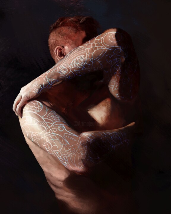 Digital Arts titled "Man" by Nikola Magdolen, Original Artwork, Digital Painting