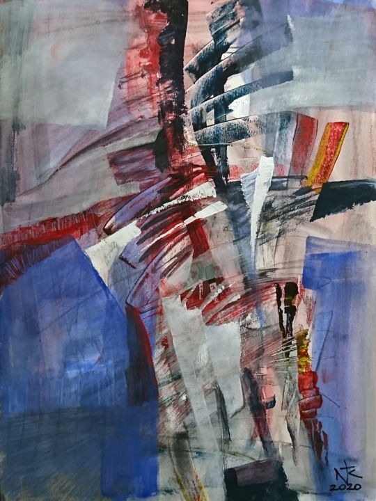 Painting titled "etude 9" by Nikolai Taidakov, Original Artwork, Acrylic