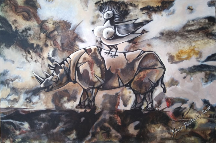 Painting titled "TENDERNESS" by Nikolai Bartossik, Original Art, Acrylic