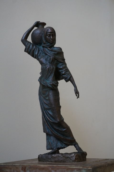 Sculpture titled "Rebekah" by Nikolai Shatalov, Original Artwork, Bronze