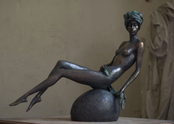 Scultura intitolato "Bather" da Nikolai Shatalov, Opera d'arte originale, Metalli