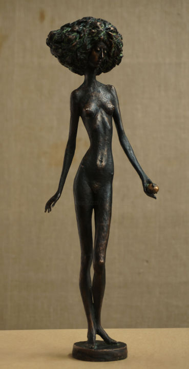 「Eve」というタイトルの彫刻 Николай Шаталовによって, オリジナルのアートワーク, ブロンズ