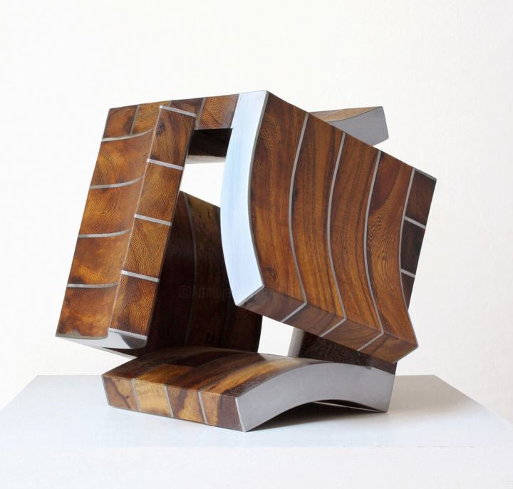Sculpture titled "Raum der Winde" by Nikolaus Weiler, Original Art, Metals