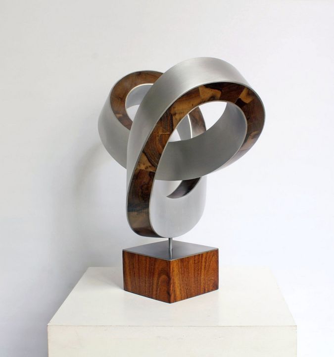 Sculpture intitulée "bimedion" par Nikolaus Weiler, Œuvre d'art originale, Aluminium