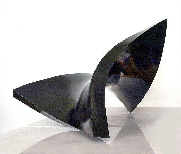 Sculpture titled "outension" by Nikolaus Weiler, Original Artwork, Metals