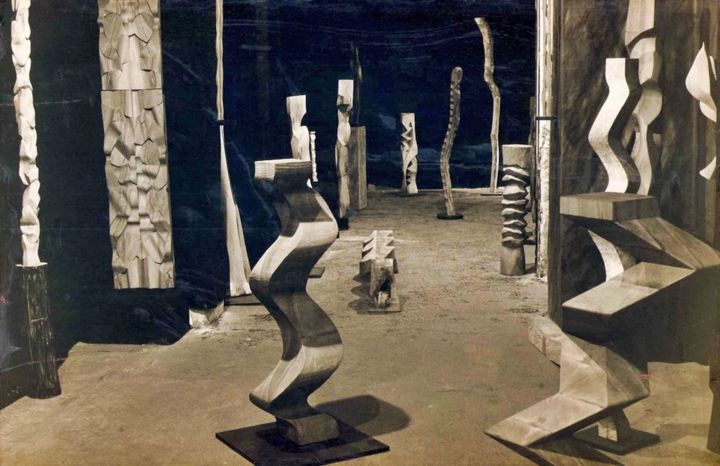 Escultura intitulada "saege - werke" por Nikolaus Weiler, Obras de arte originais, Madeira